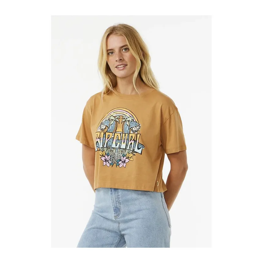 Camiseta Rip Curl Block Party Para Mujer