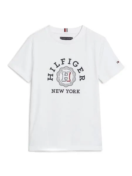 Camiseta Tommy Hilfiger Monotype Blanco Para Niño