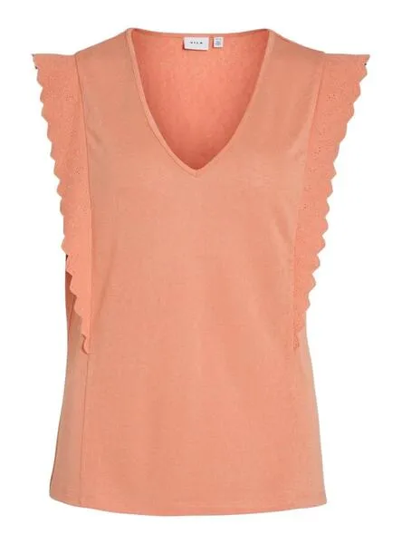 Camiseta Vila Vimosa Coral Para Mujer