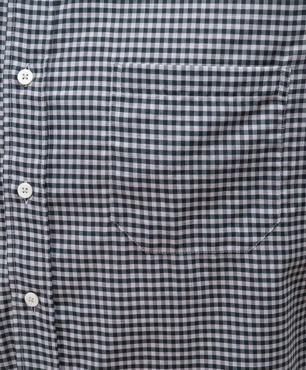 Canali Gray checked shirt