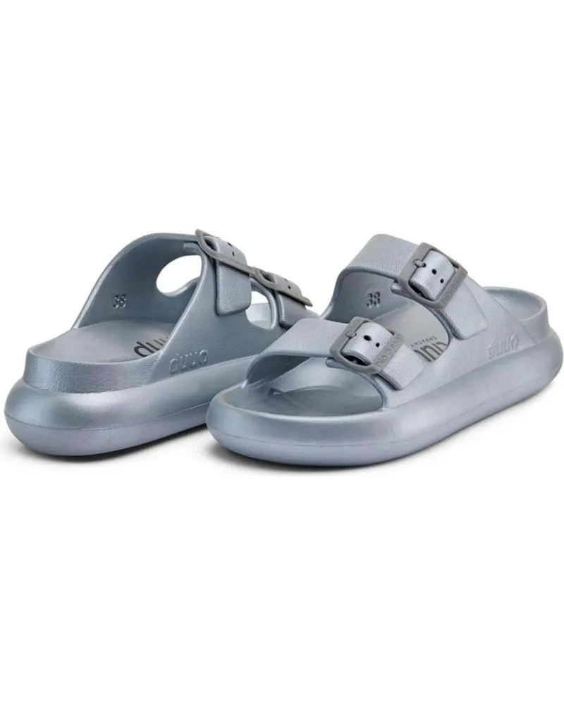 Chanclas DUUO  de Mujer y Niña ZAPATILLAS--EVA CURVI METALLIC 10-D891010  GRIS