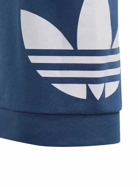 chandal adidas bg trefoil crew azul para niño