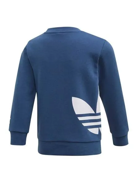 chandal adidas bg trefoil crew azul para niño