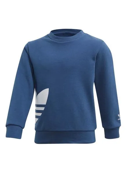 chandal adidas bg trefoil crew azul para niño