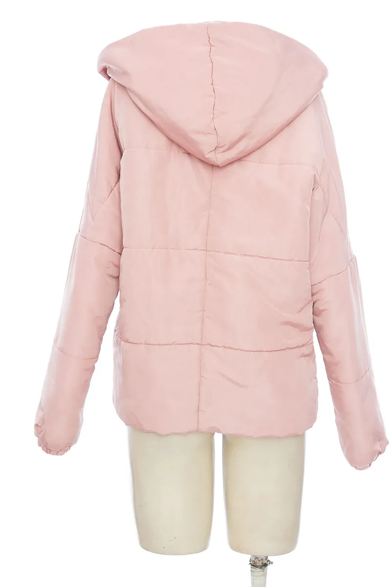 Chaqueta / Abrigo color Rosado - Stradivarius