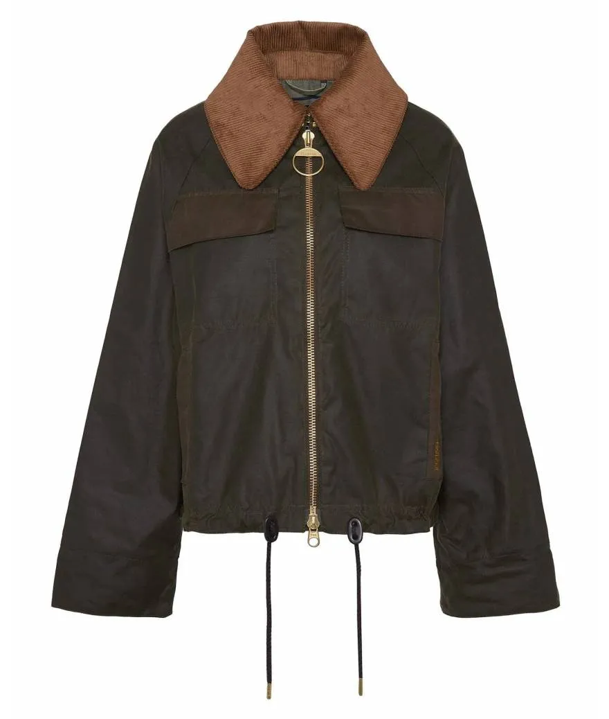 Chaqueta Barbour beauly wax olive beech