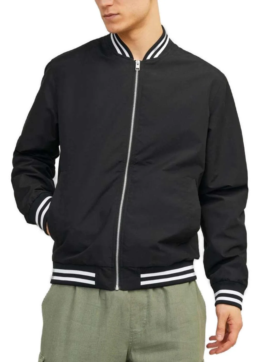 Chaqueta bomber Jack&Jones Marbella negro para hombre