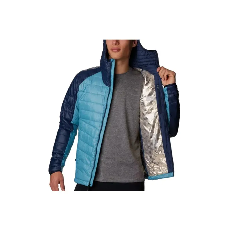 Chaqueta con capucha para hombre Columbia Platinum Peak (Azul)