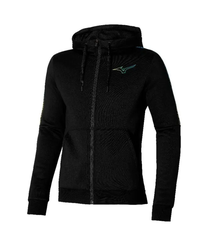 Chaqueta de Fitness Mizuno Release Sweat Negro Hombre