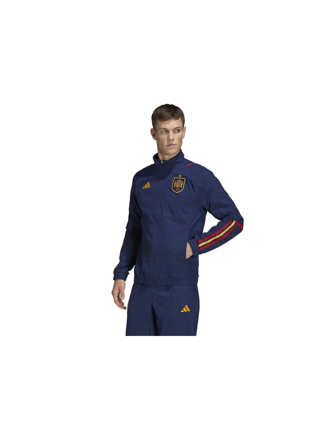 Chaqueta de fútbol adidas España Travel azul Hombre