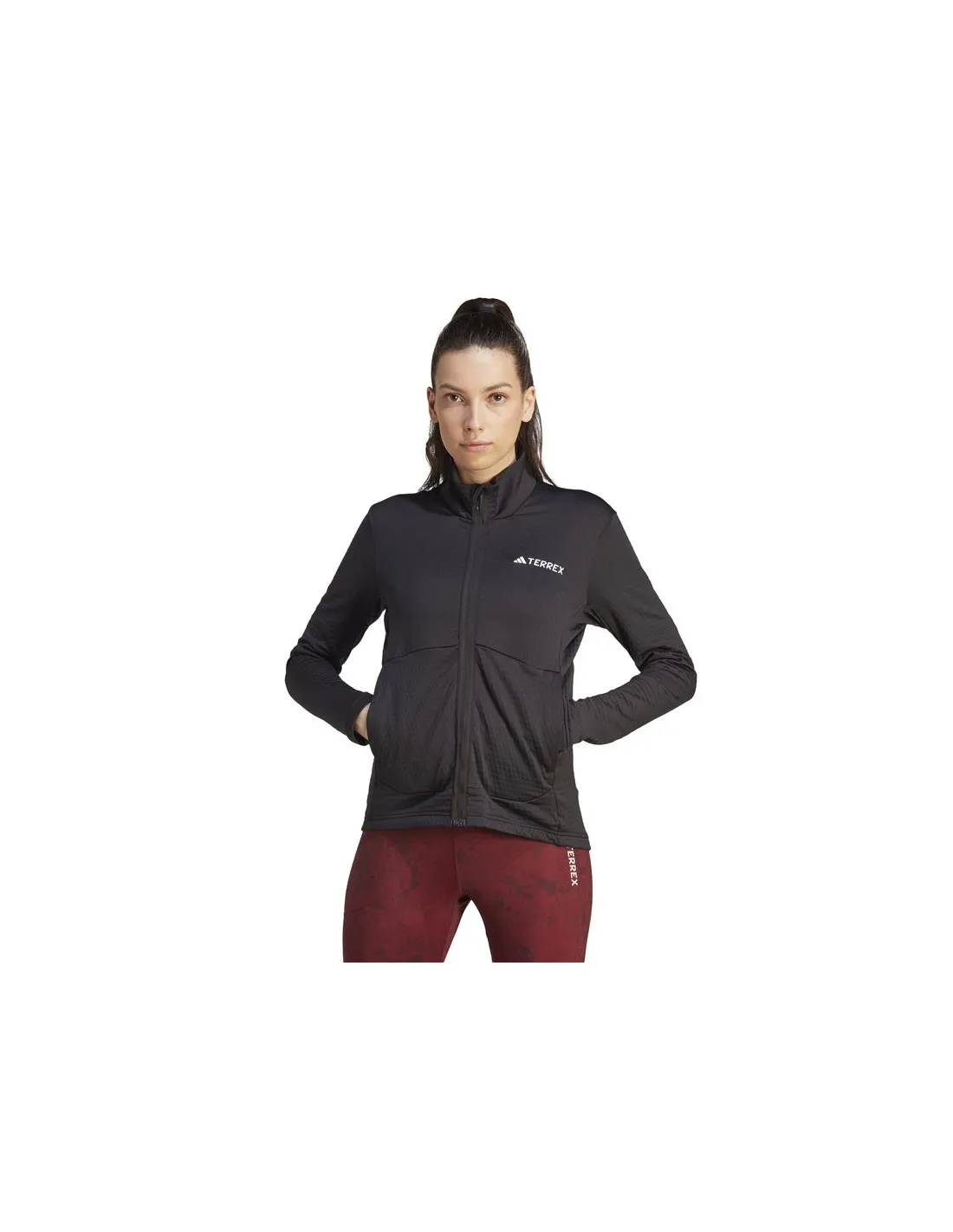 Chaqueta de Montaña adidas Terrex Multi Light Fleece Mujer Negro