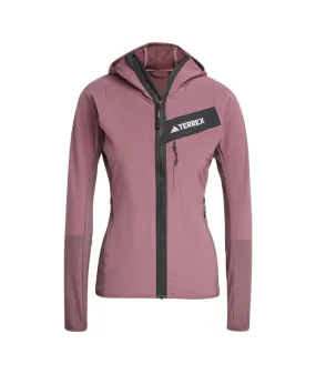 Chaqueta de Montaña adidas Terrex Techrock Wind Mujer Granate