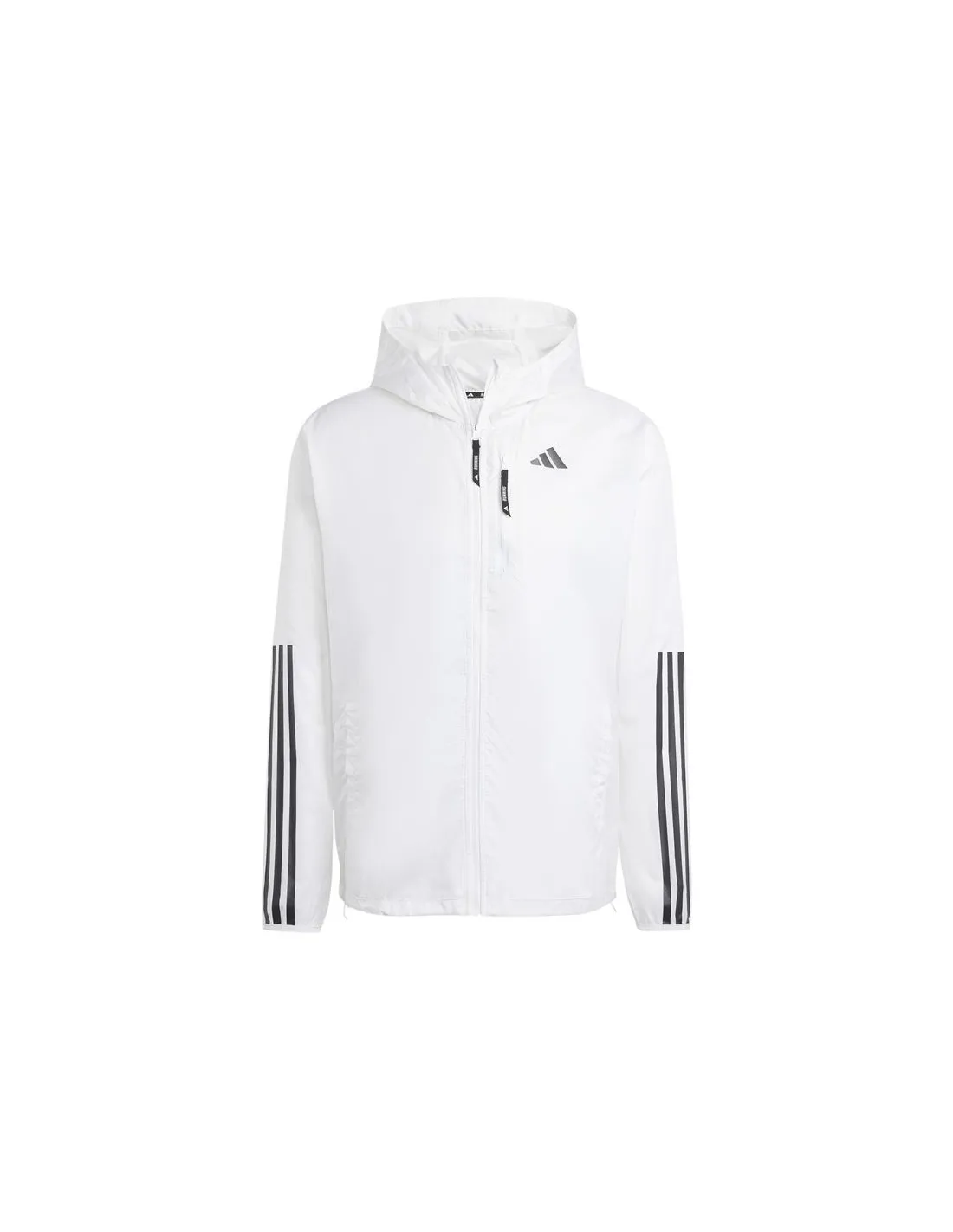 Chaqueta de Running adidas Own The Run 3 Bandas Hombre Blanco