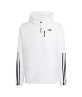 Chaqueta de Running adidas Own The Run 3 Bandas Hombre Blanco