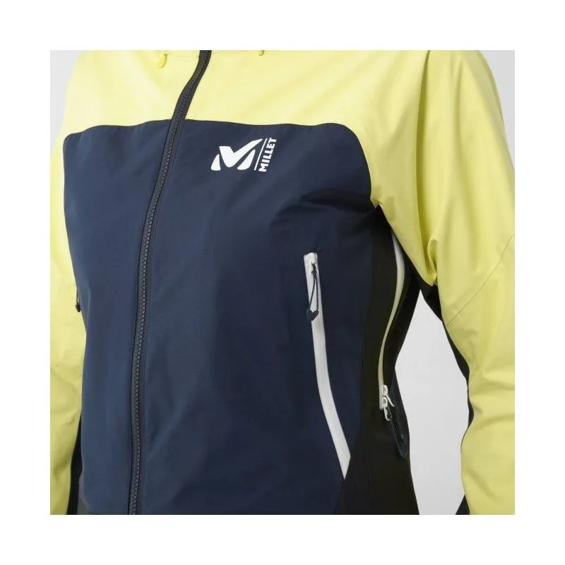 CHAQUETA GORETEX MILLET KAMET GTX (AZUL/AMARILLO) MUJER