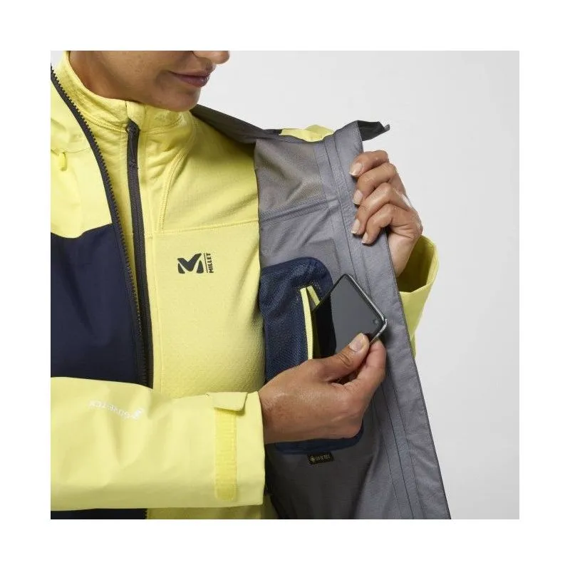 CHAQUETA GORETEX MILLET KAMET GTX (AZUL/AMARILLO) MUJER