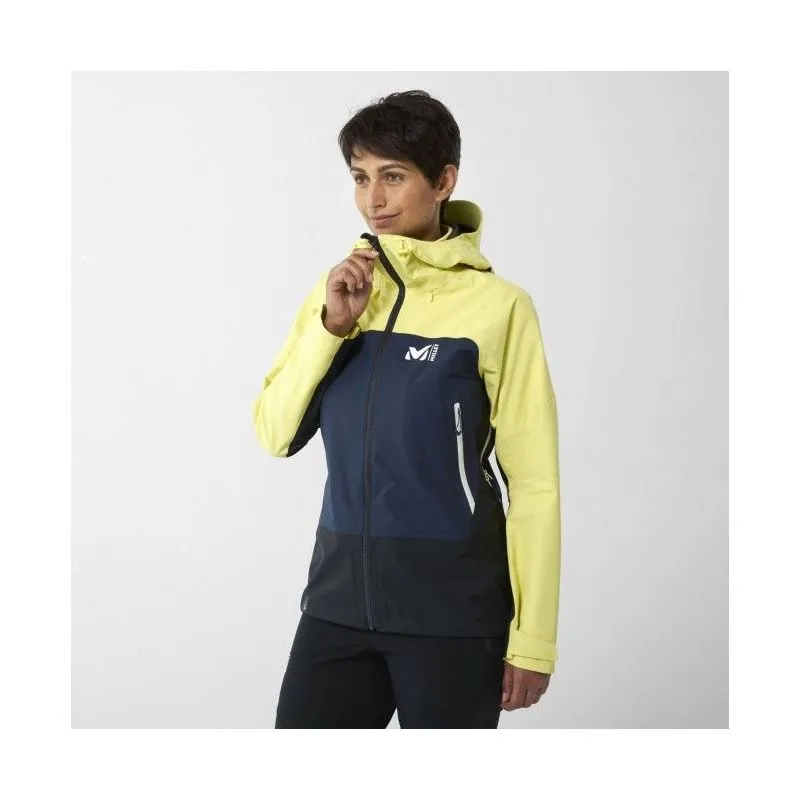 CHAQUETA GORETEX MILLET KAMET GTX (AZUL/AMARILLO) MUJER