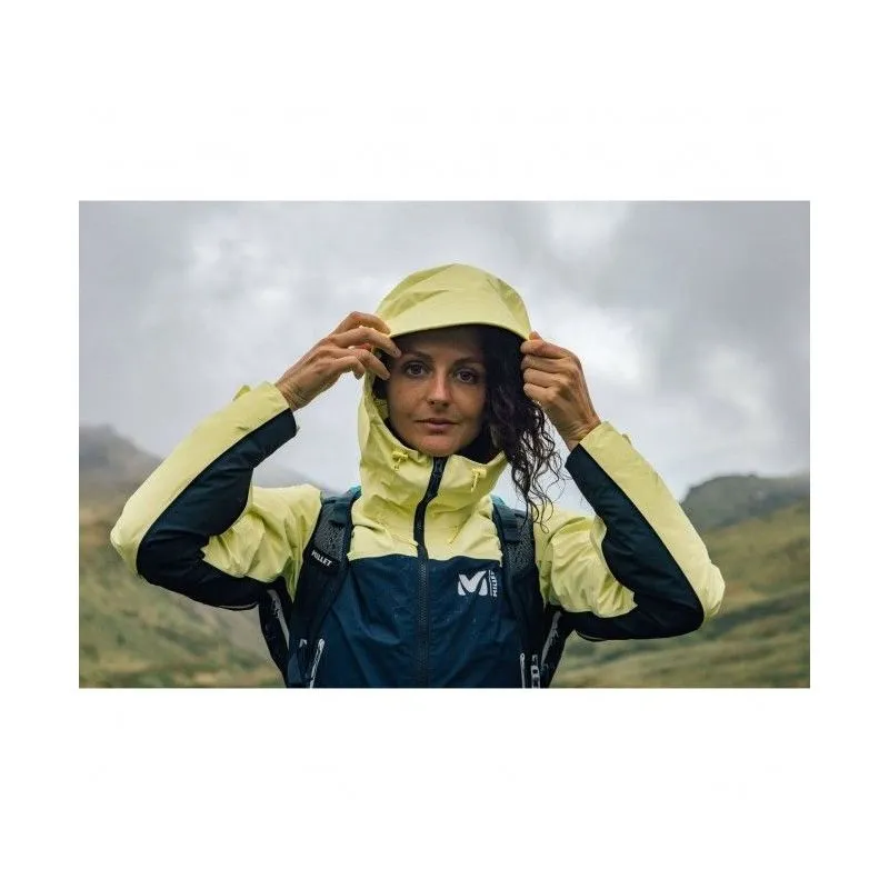 CHAQUETA GORETEX MILLET KAMET GTX (AZUL/AMARILLO) MUJER