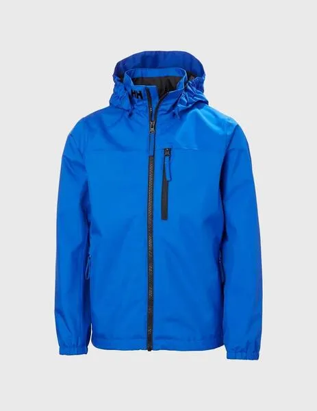 Chaqueta Helly Hansen Crew Hooded azul para niño y niña