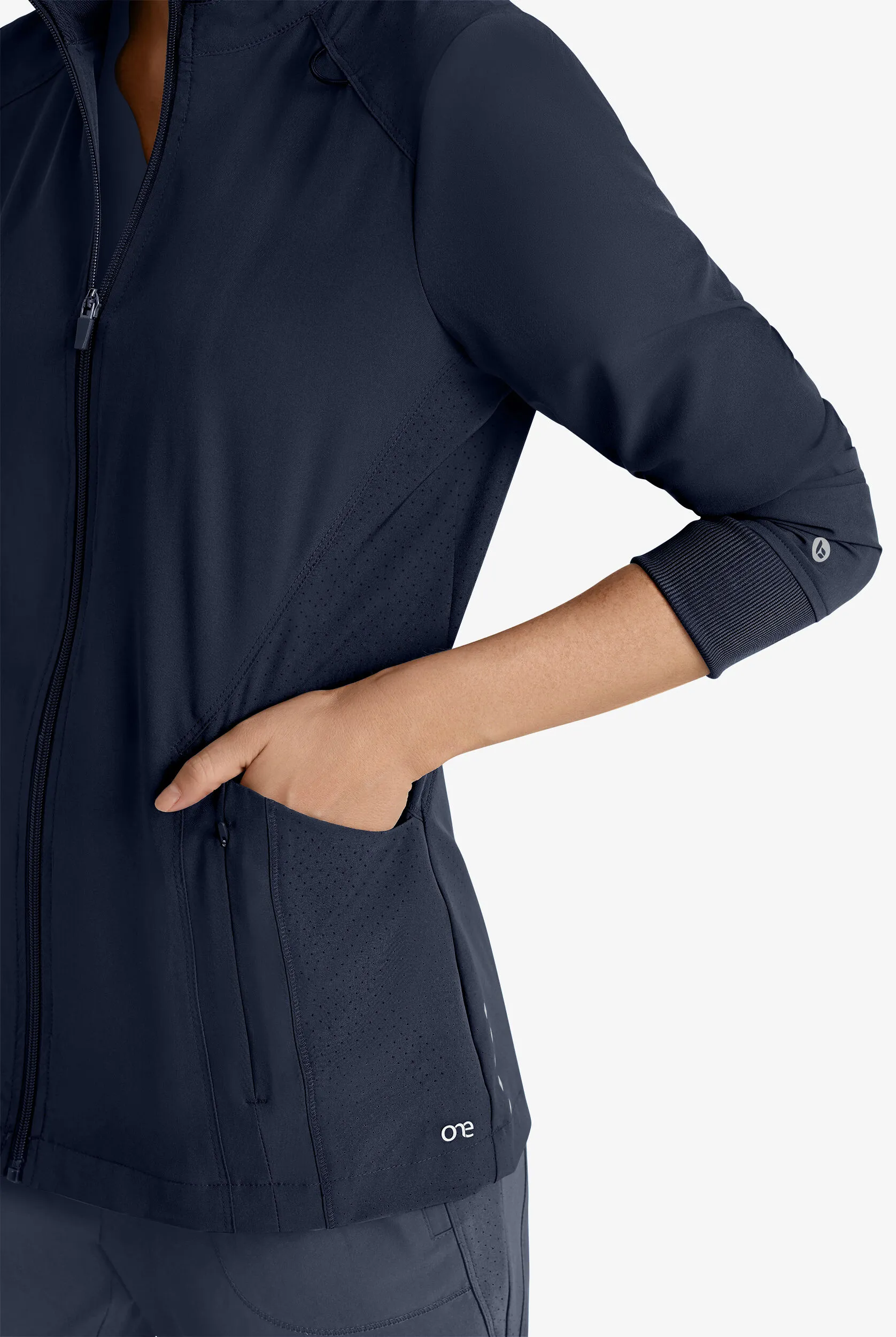 Chaqueta médica Barco One Venture STRETCH con ribete acanalado y 2 bolsillos para mujer