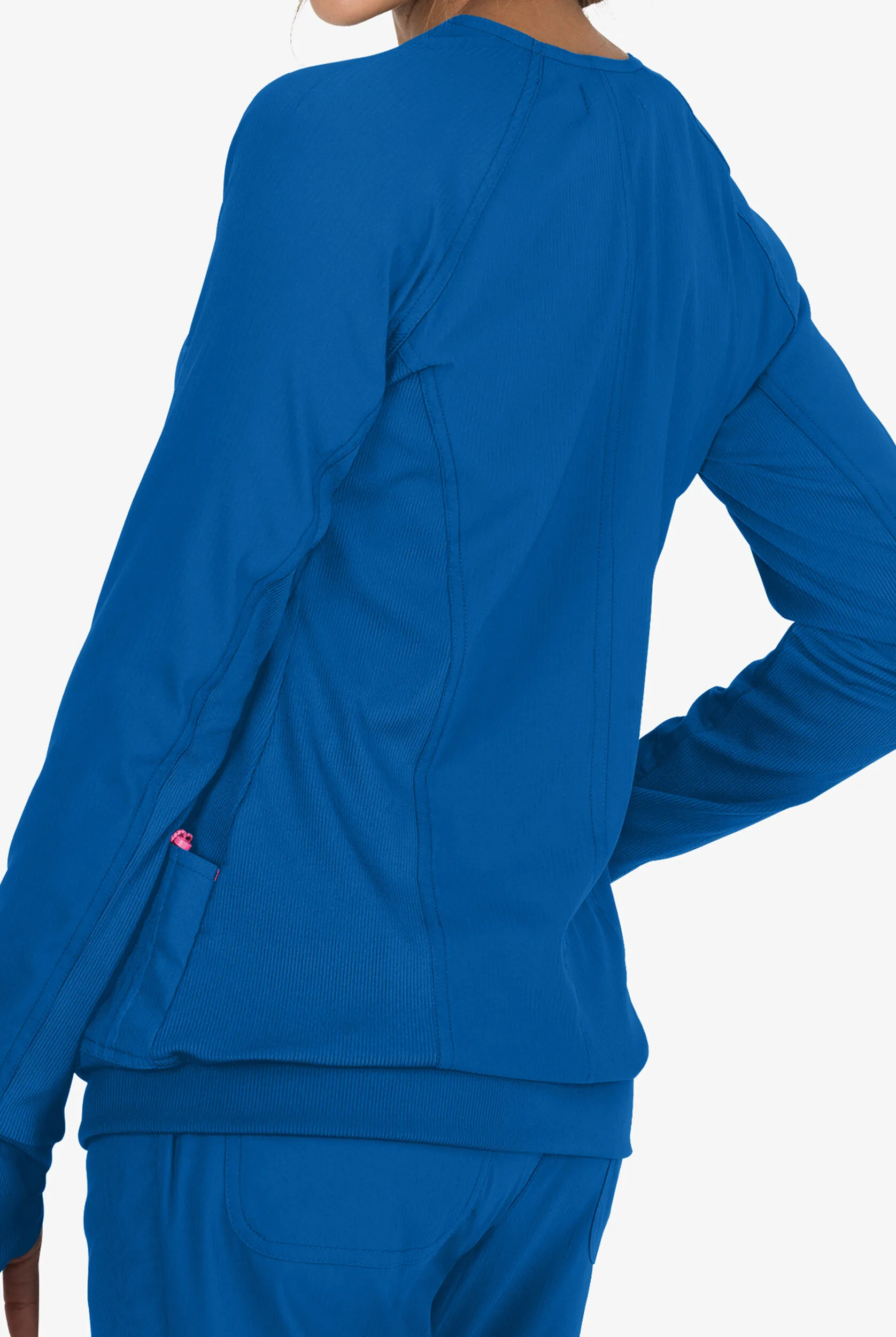 Chaqueta médica koi Lite™ Clarity con cremallera y 3 bolsillos para mujer