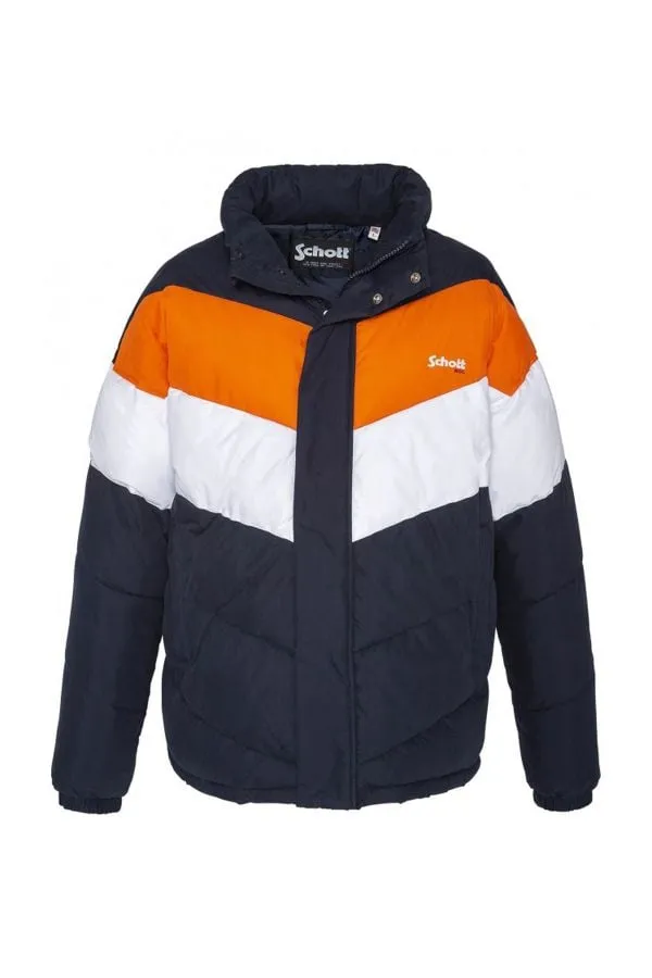 Chaqueta Mixto Schott Nebraska2 Navy/Orange/White