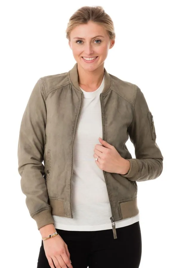 Chaqueta Mujeres Oakwood Object Nubuck Gris 527