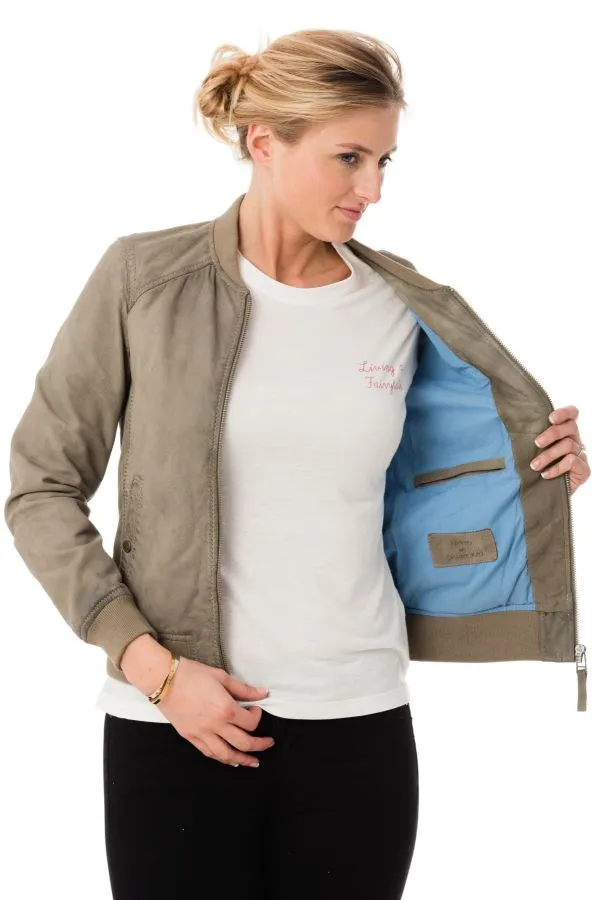 Chaqueta Mujeres Oakwood Object Nubuck Gris 527