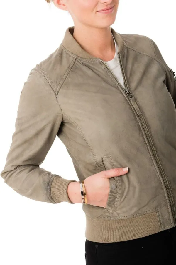 Chaqueta Mujeres Oakwood Object Nubuck Gris 527