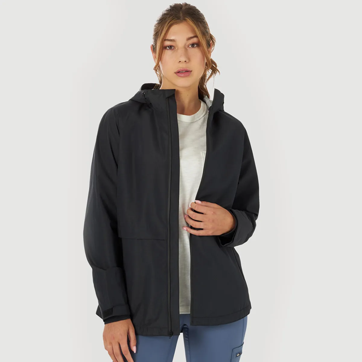 Chaqueta Outdoor Mujer ATG By Wrangler Rain Jacket Negra 