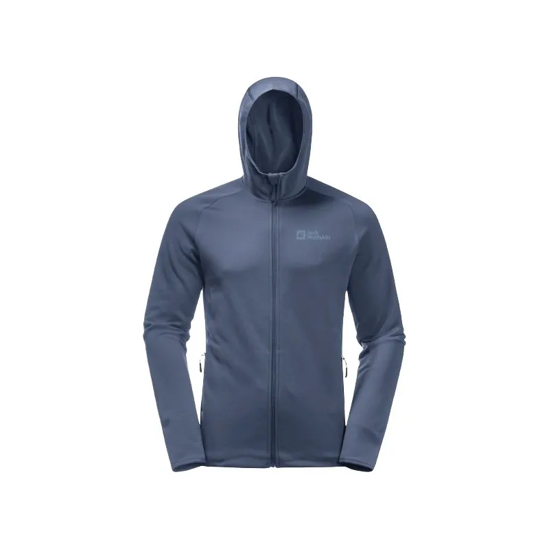 Chaqueta polar JACK WOLSKIN BAISELBERG HOODED FZ (Evening) para hombre