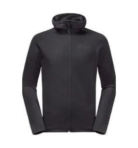 Chaqueta polar JACK WOLSKINS BAISELBERG HOODED FZ (Negro) para hombre