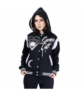 Chaqueta Under The Moon Varsity Chica Universitaria Negra Innocent