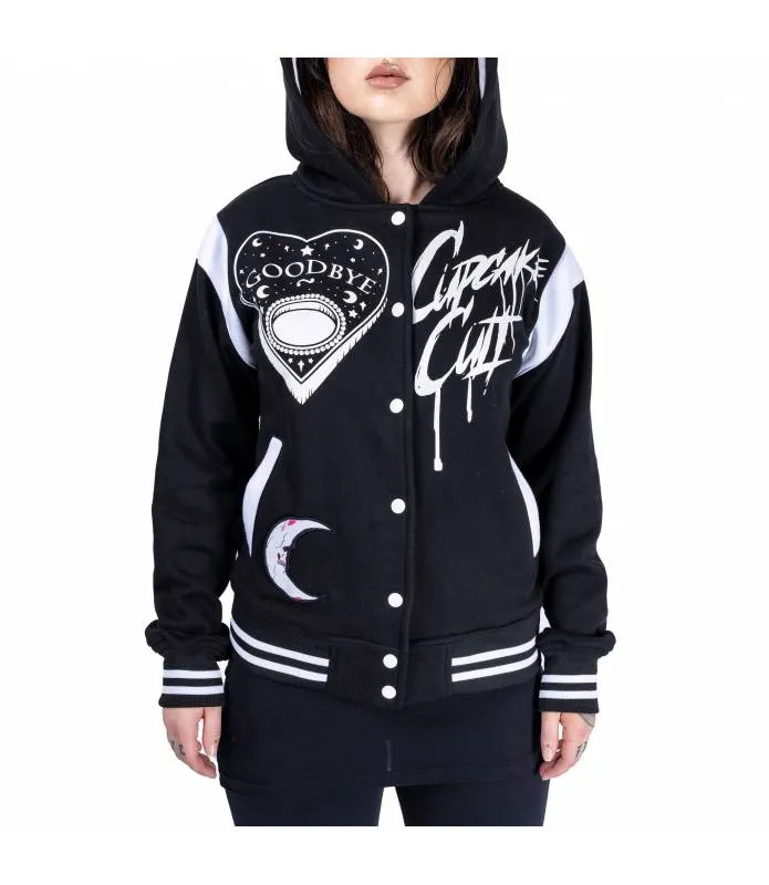 Chaqueta Under The Moon Varsity Chica Universitaria Negra Innocent