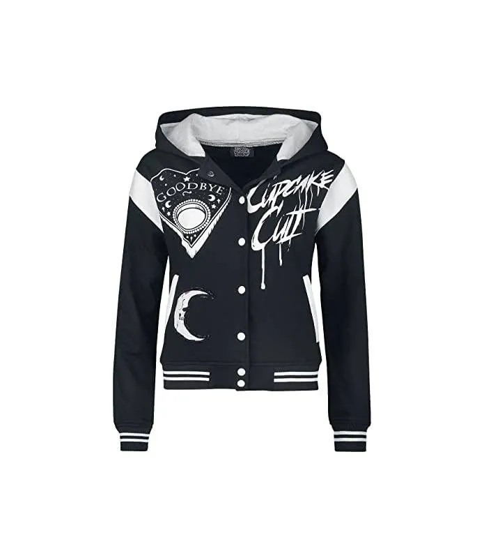 Chaqueta Under The Moon Varsity Chica Universitaria Negra Innocent