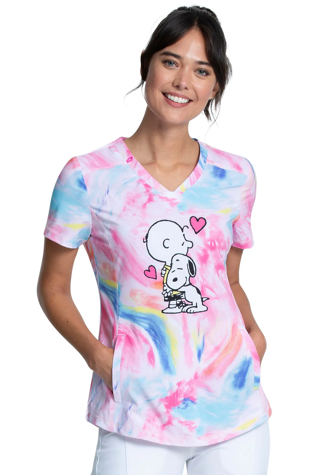 CHARLIE BROWN VNECK TOP IN DOG'S BEST FRIEND