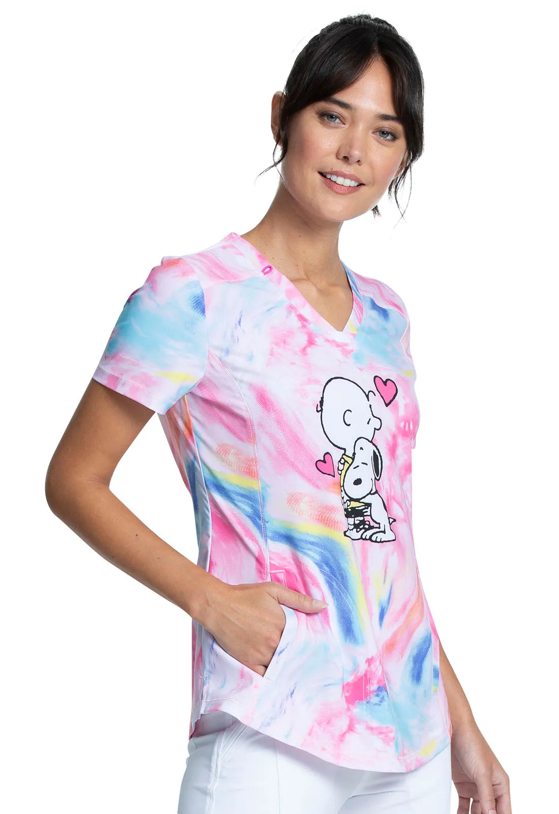 CHARLIE BROWN VNECK TOP IN DOG'S BEST FRIEND