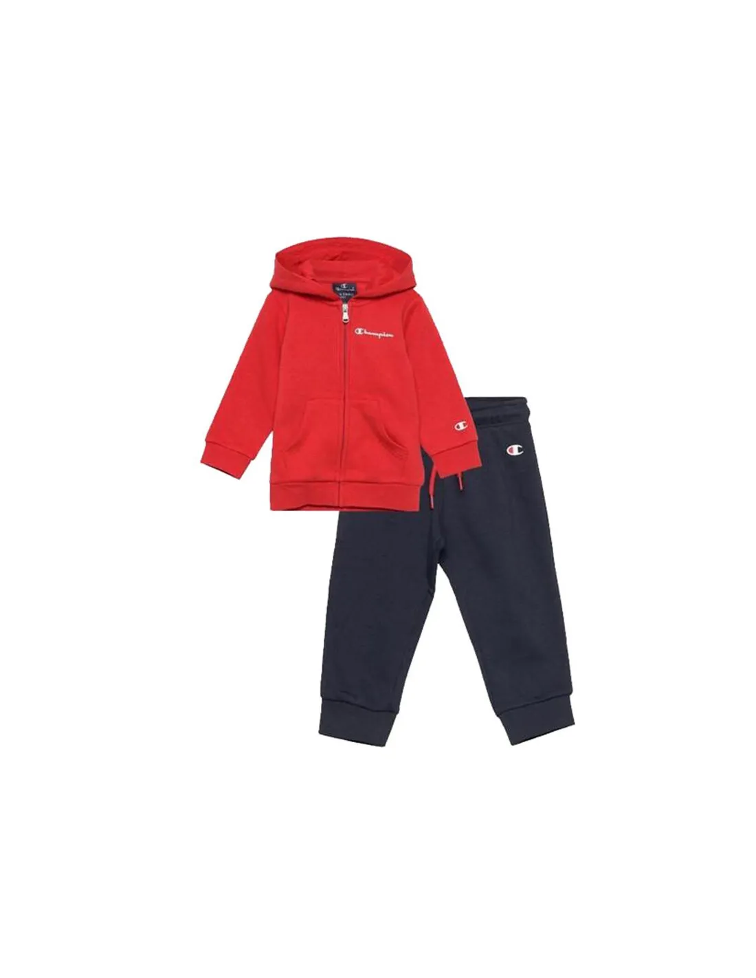 Chándal Champion Hooded Full Zip Suit Infantil Rojo