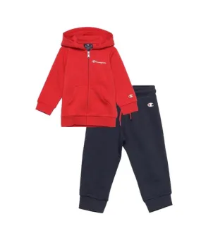 Chándal Champion Hooded Full Zip Suit Infantil Rojo