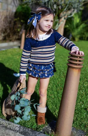 Conjunto para niña tres piezas de La Martinica Colección tambor