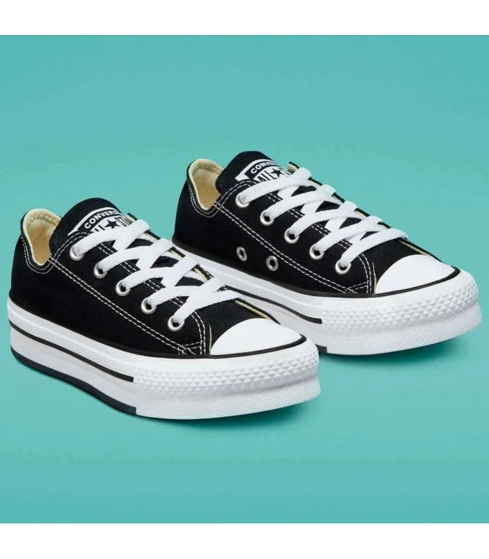 Converse Chuck Taylor All Star Platform Jr Negro