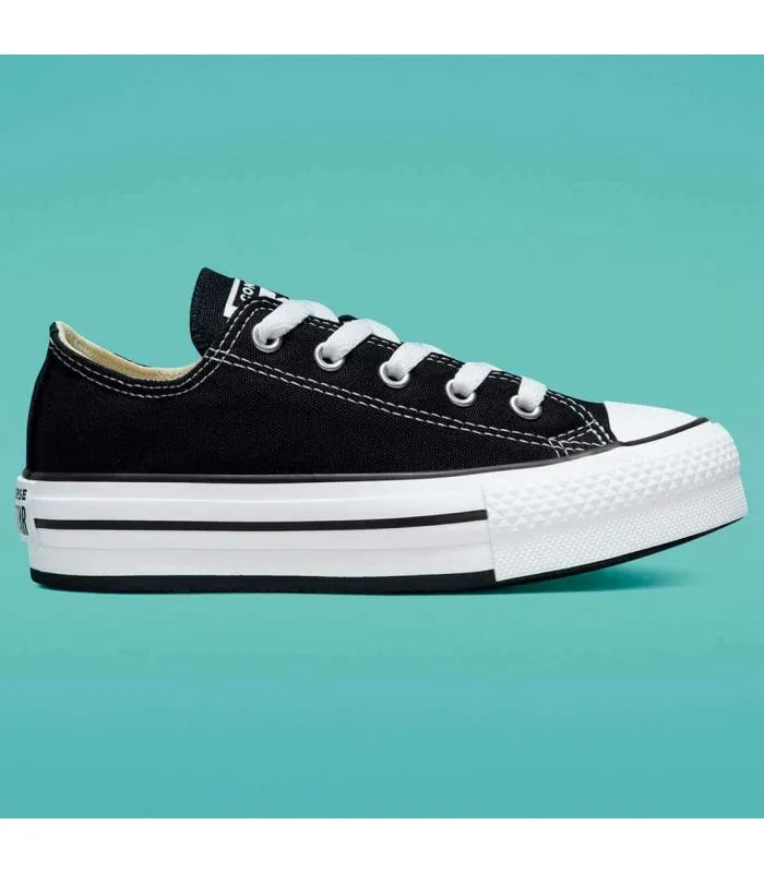 Converse Chuck Taylor All Star Platform Jr Negro