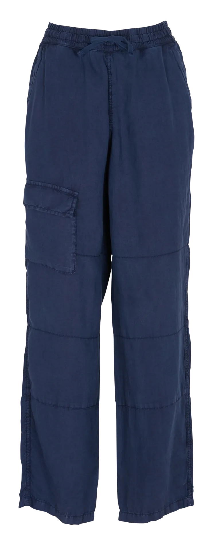 COTELAC Pantalón recto de lino en azul