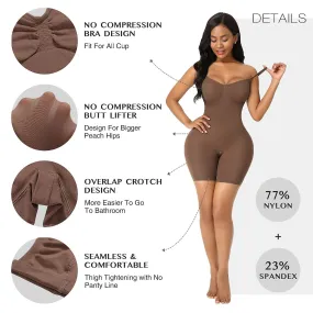 Cómodo body completo para mujer levantador de glúteos fajas sin costuras para mujer control de abdomen muslo más delgado l / XL,