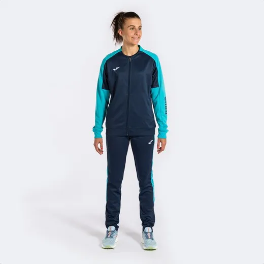 Eco Championship Tracksuit Navy Fluor Turquoise