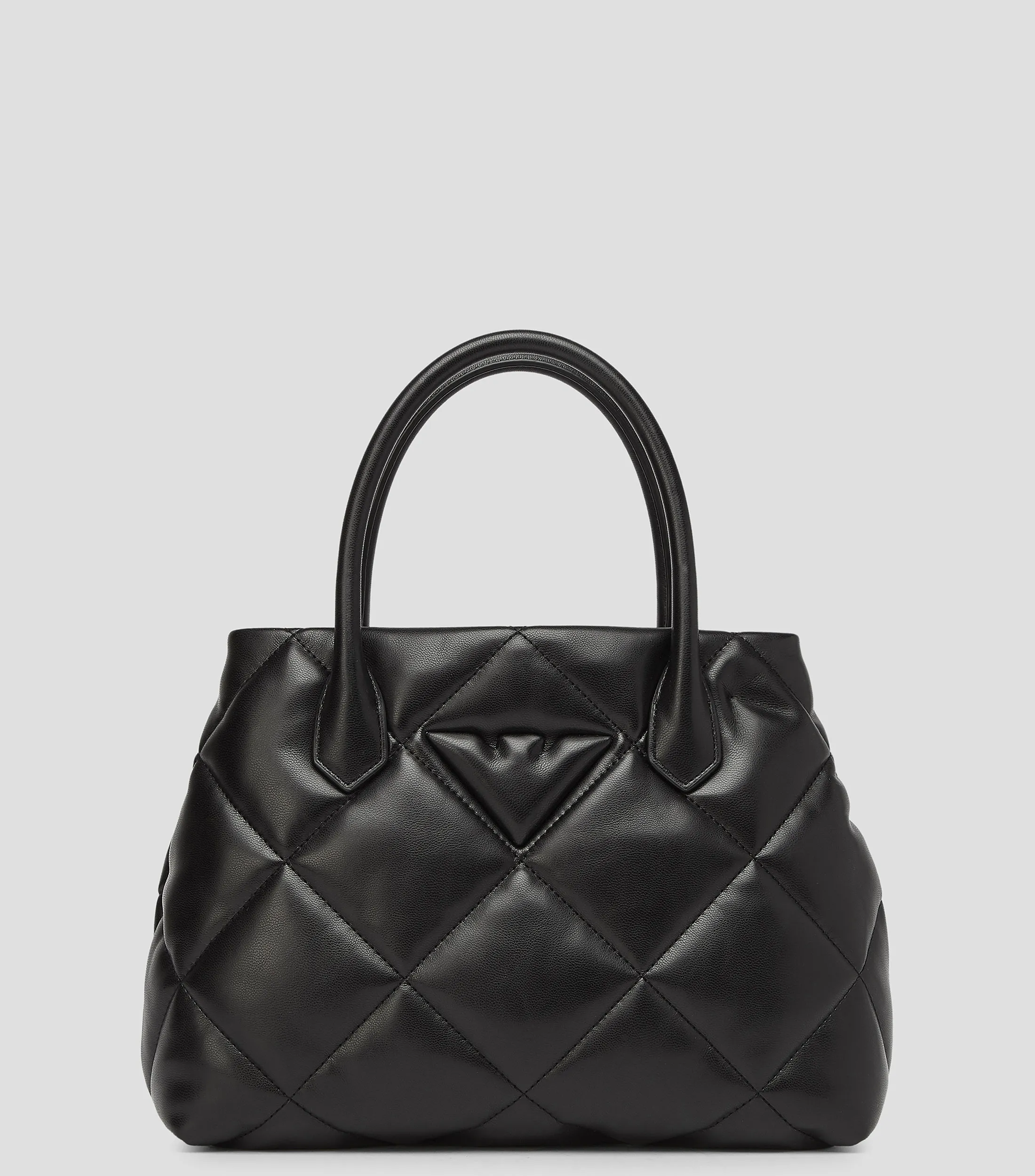 Emporio Armani Bolso tote negro capitonado Mujer