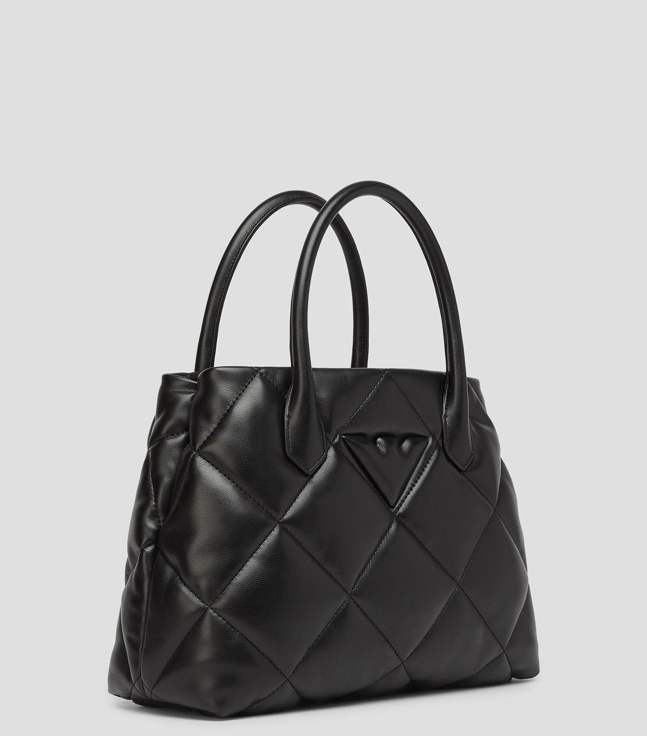 Emporio Armani Bolso tote negro capitonado Mujer