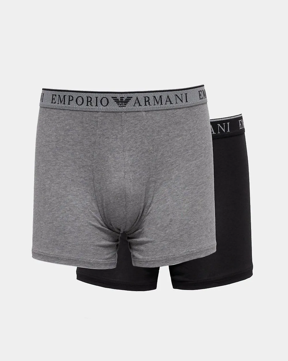 Emporio Armani Emporio Armani Paquete de 2 bóxers de cintura media con cinta con logotipo para hombre