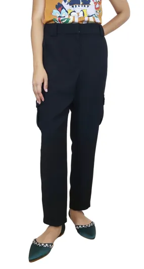 EXPRESS Pantalón Ankle High Rise Negro