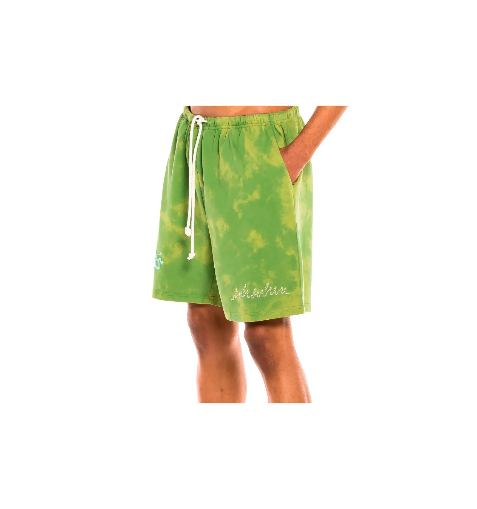 GRIMEY DAY DREAMER SWEATSHORTS BLEACHED GREEN